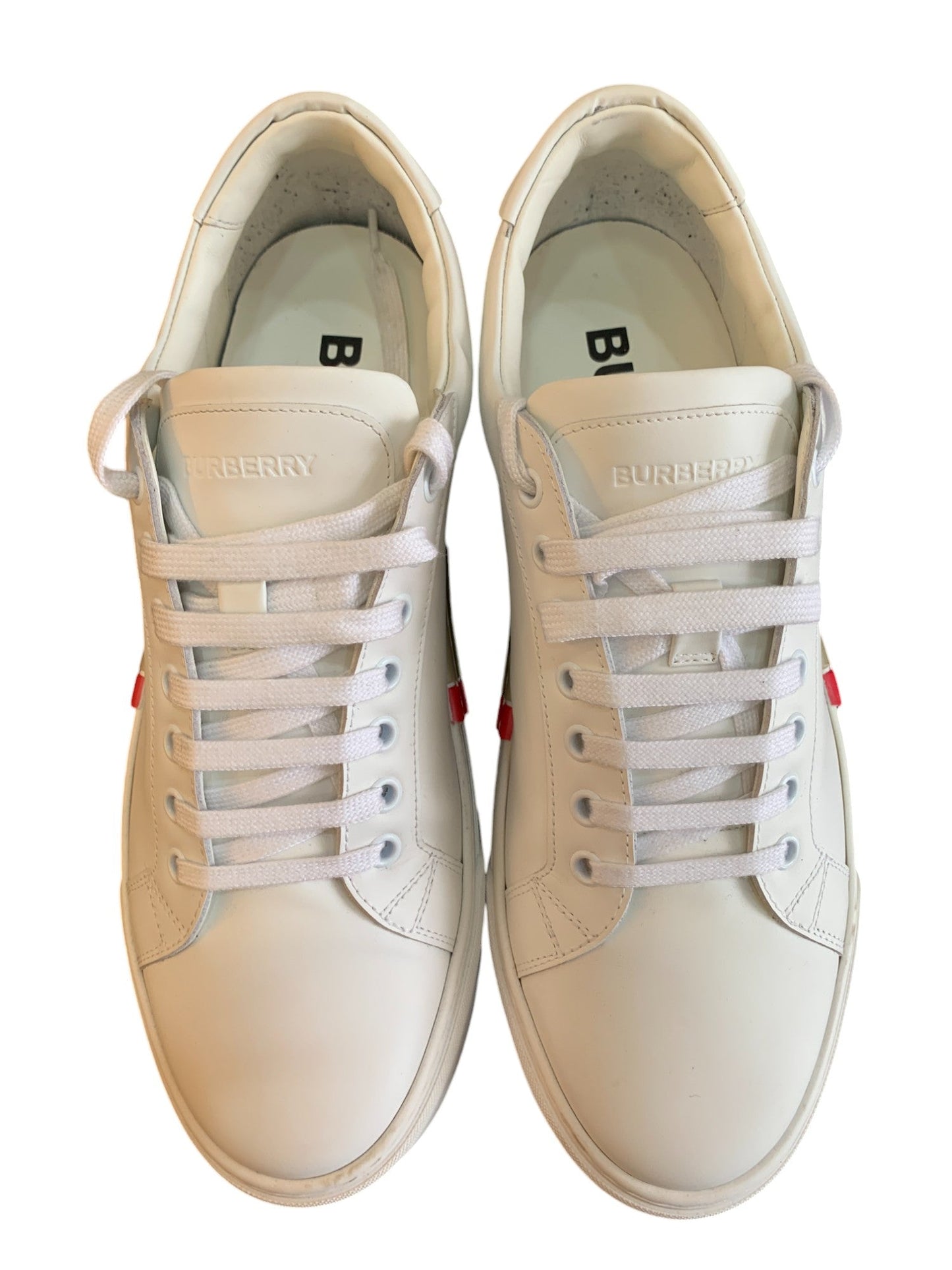 Burberry sneakers in pelle colore bianco misura 43 - AgeVintage