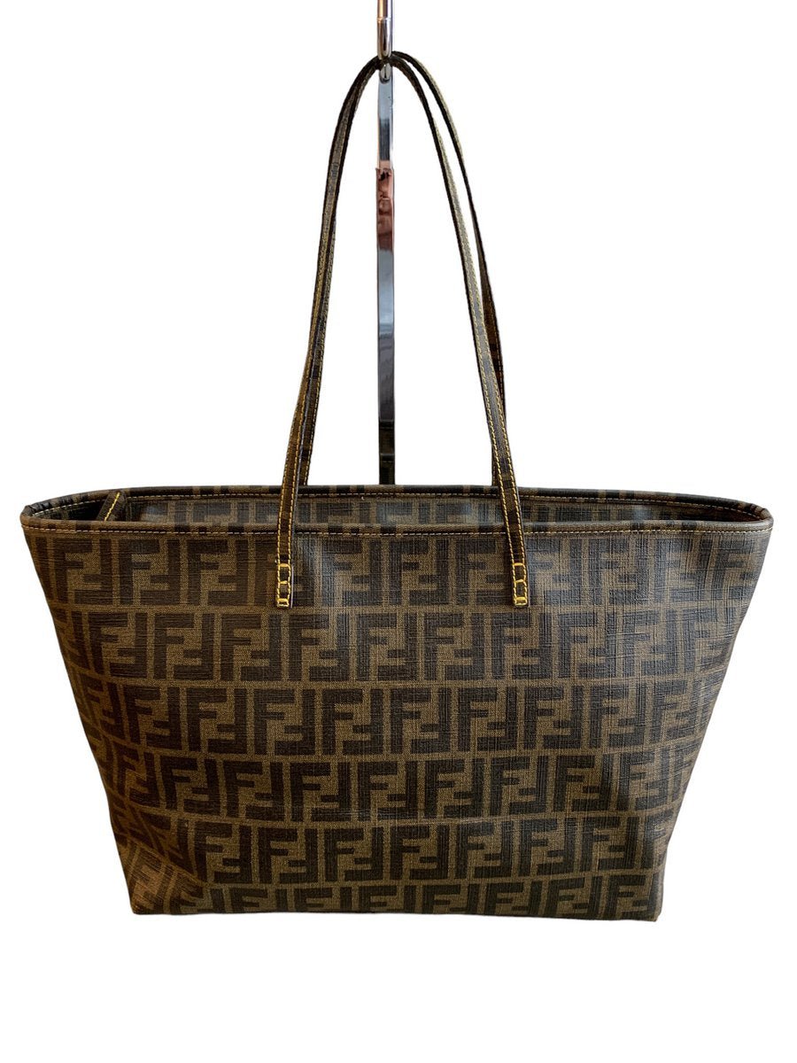 Fendi Rollbag Monogram Canvas Shopping Bag AgeVintage AgeVintage