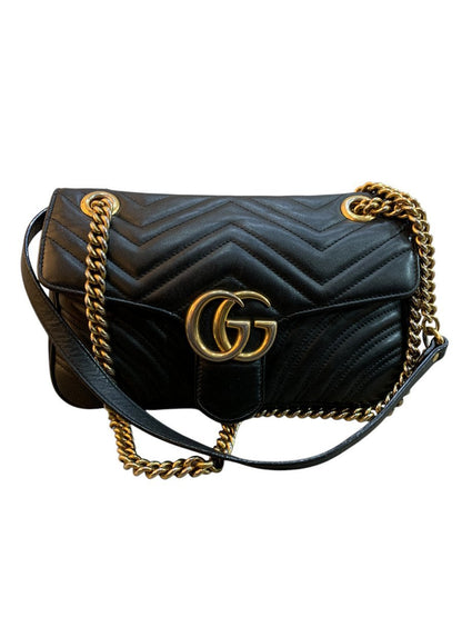 Gucci Marmont in pelle colore nera - AgeVintage