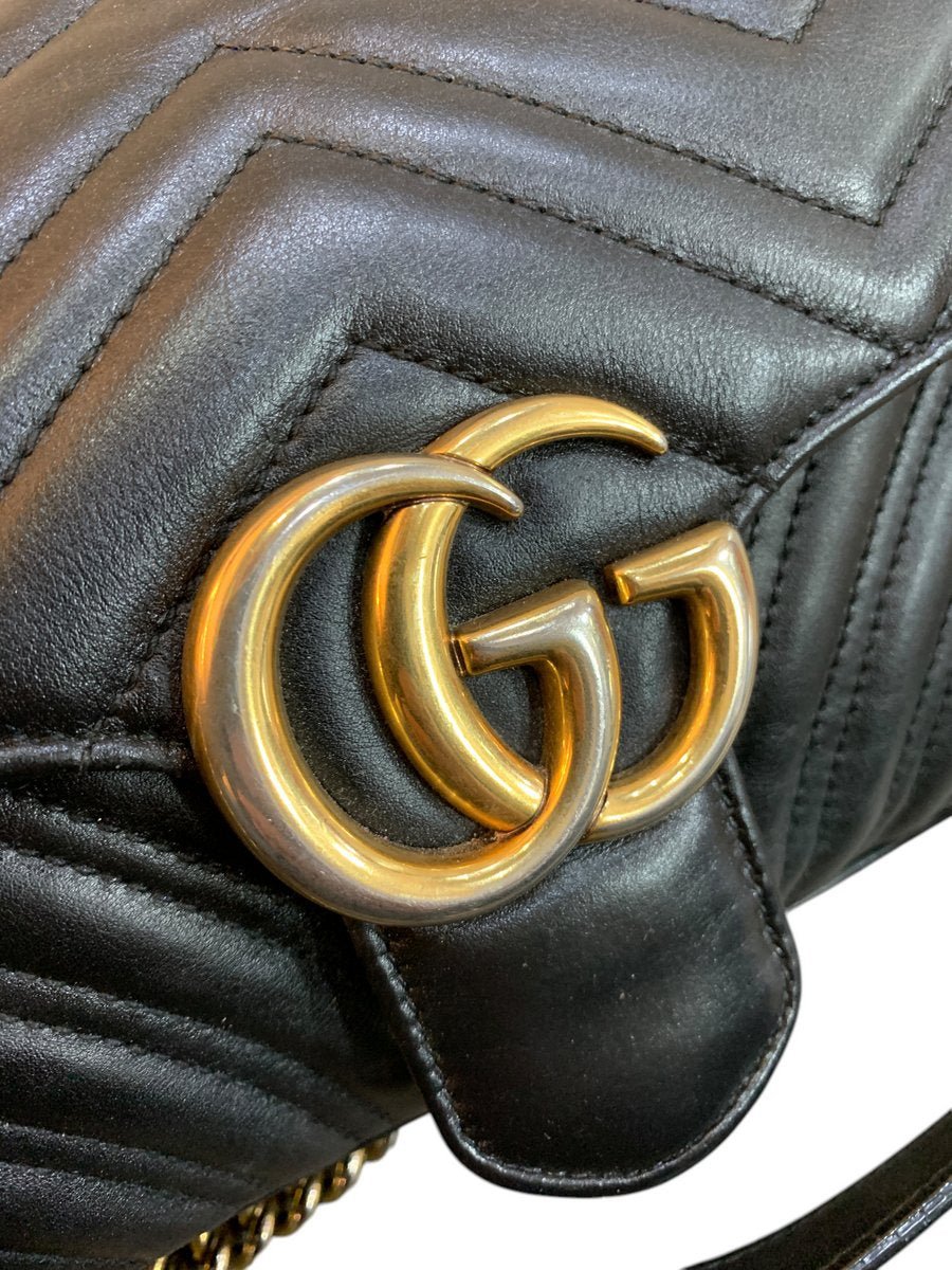 Gucci Marmont in pelle colore nera - AgeVintage