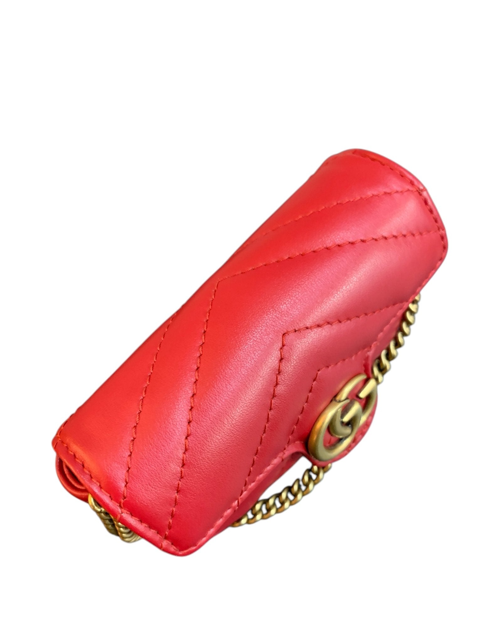 GUCCI Pochette a catena in pelle rossa 575161 - AgeVintage