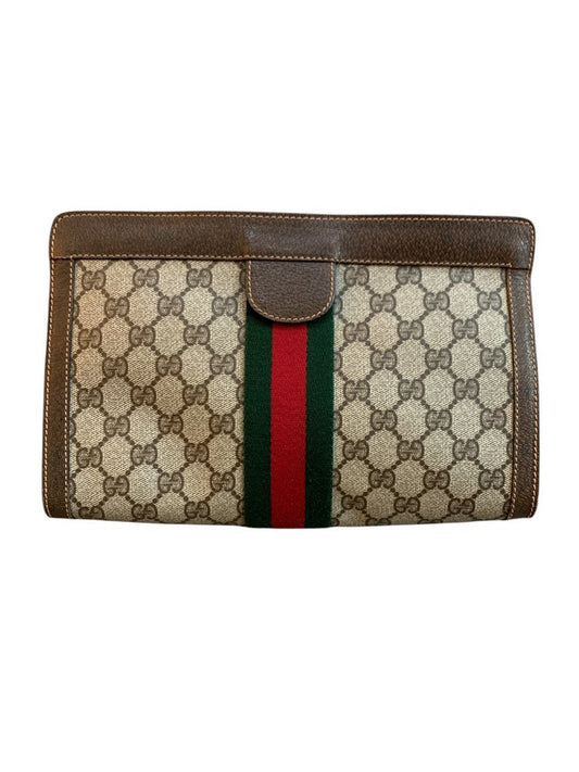 Gucci pochette vintage GG supreme fascia web - AgeVintage