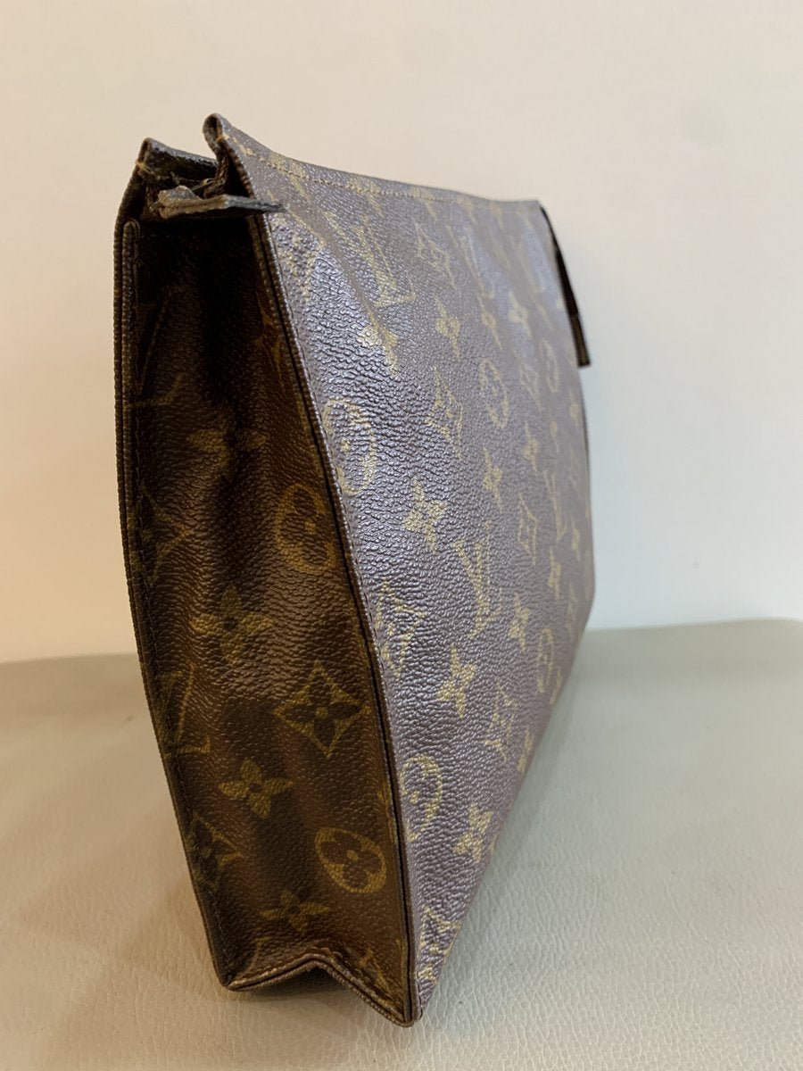 Louis Vuitton pochette toilette 25 in tela monogram - AgeVintage